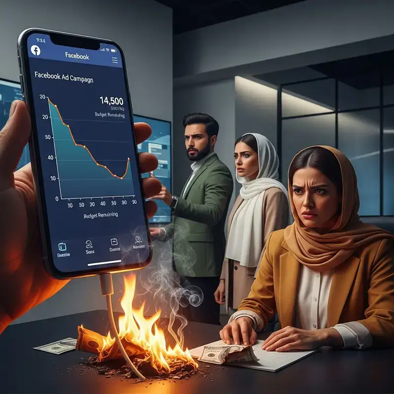 چرا تبلیغات فیسبوک شما پول‌سوزی می‌کند؟ ۱۲ اشتباه مرگبار و راه حل قطعی آنها (۱۴۰۴)