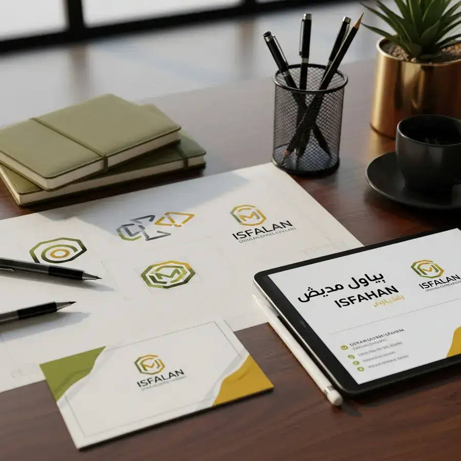 راهنمای کامل تعرفه طراحی لوگو و کارت ویزیت در اصفهان (۱۴۰۴) + بررسی عوامل کلیدی