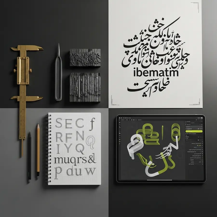 آموزش جامع تایپوگرافی در ۱۴۰۴: از مبانی تا خلق شاهکارهای بصری